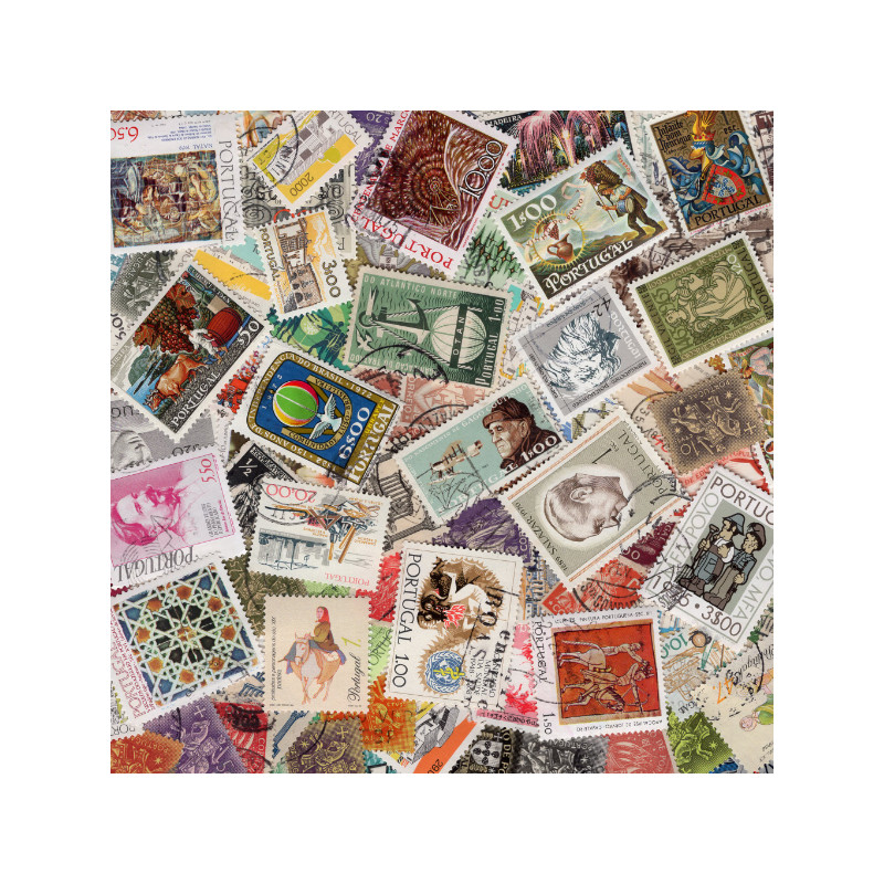 Portugal timbres de collection tous différents.