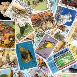 Botswana timbres de collection tous différents.