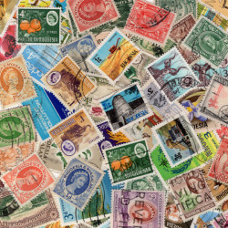 Rhodésie 50 timbres de collection tous différents.