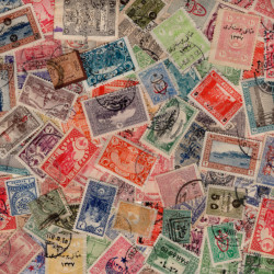Empire Ottoman timbres de collection tous différents.