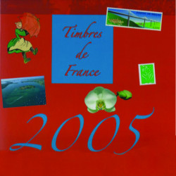 Livre des timbres de France de l'année 2005.