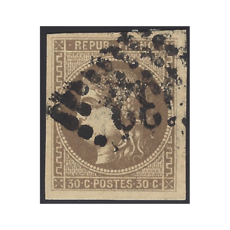 Bordeaux timbre de France N°47 oblitéré.