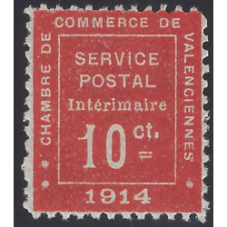Timbre de guerre Valenciennes N°1 neuf**. R