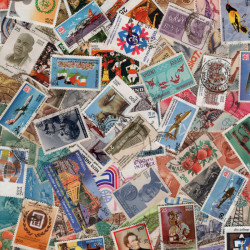 Inde timbres de collection grands formats.