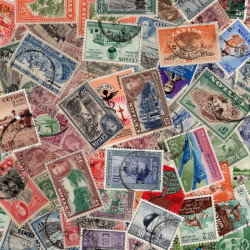 Inde timbres de collection tous différents.