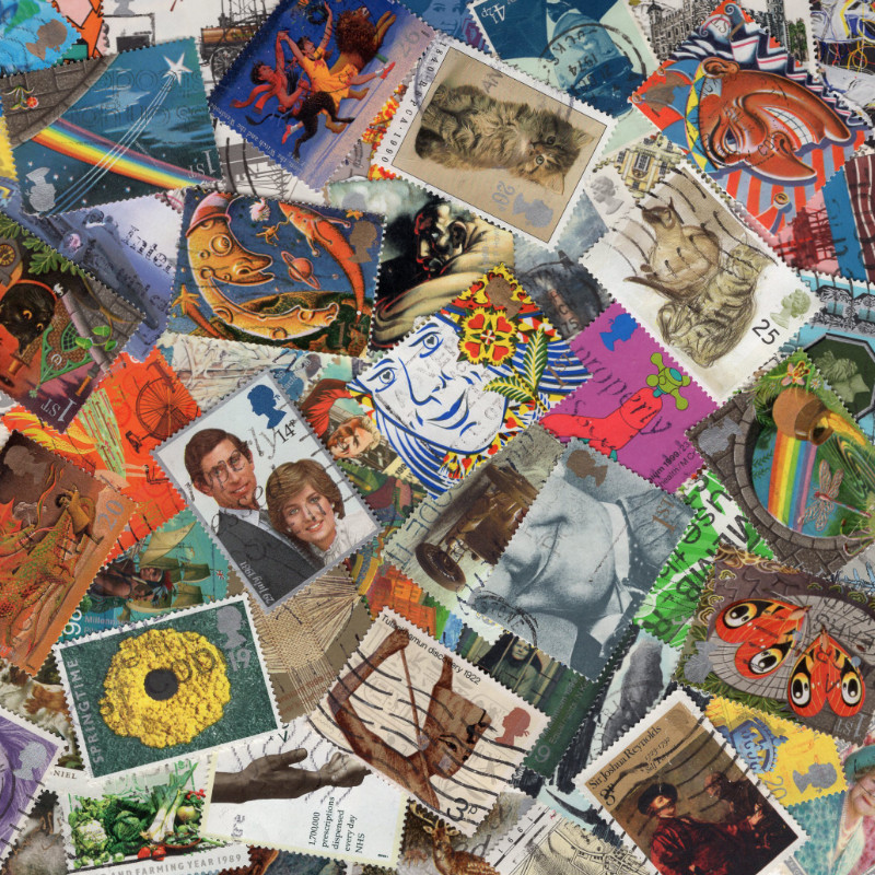 Grande Bretagne timbres de collection grands formats.