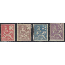 Mouchon timbres de France N°112-115 série neuf**.