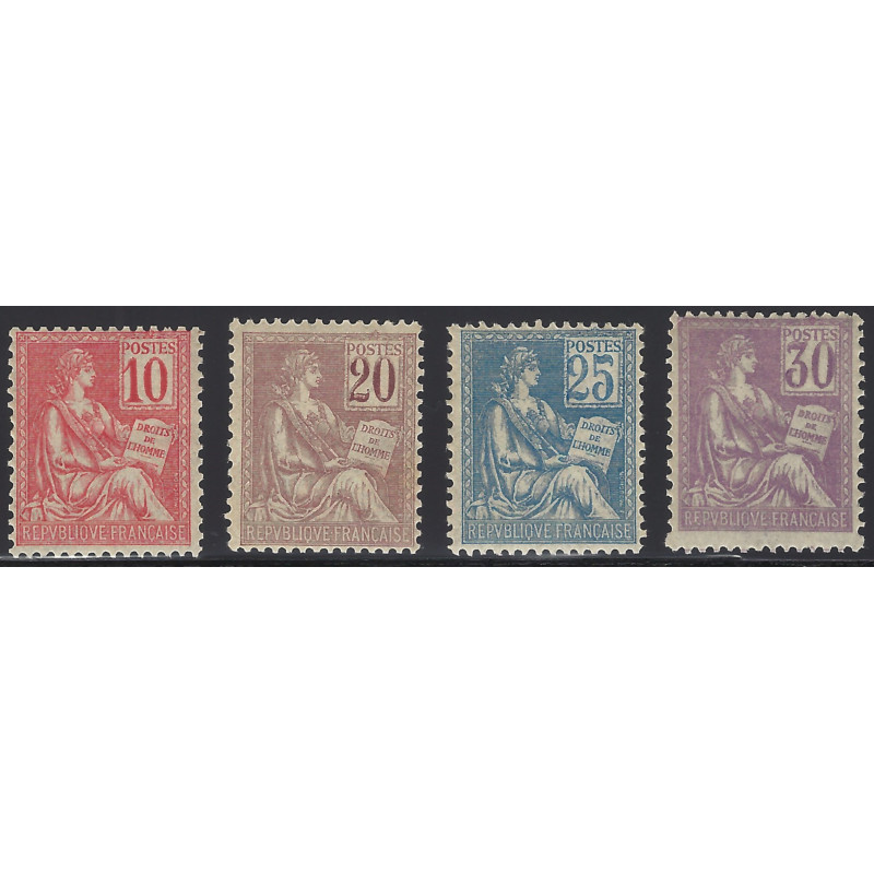 Mouchon timbres de France N°112-115 série neuf**.