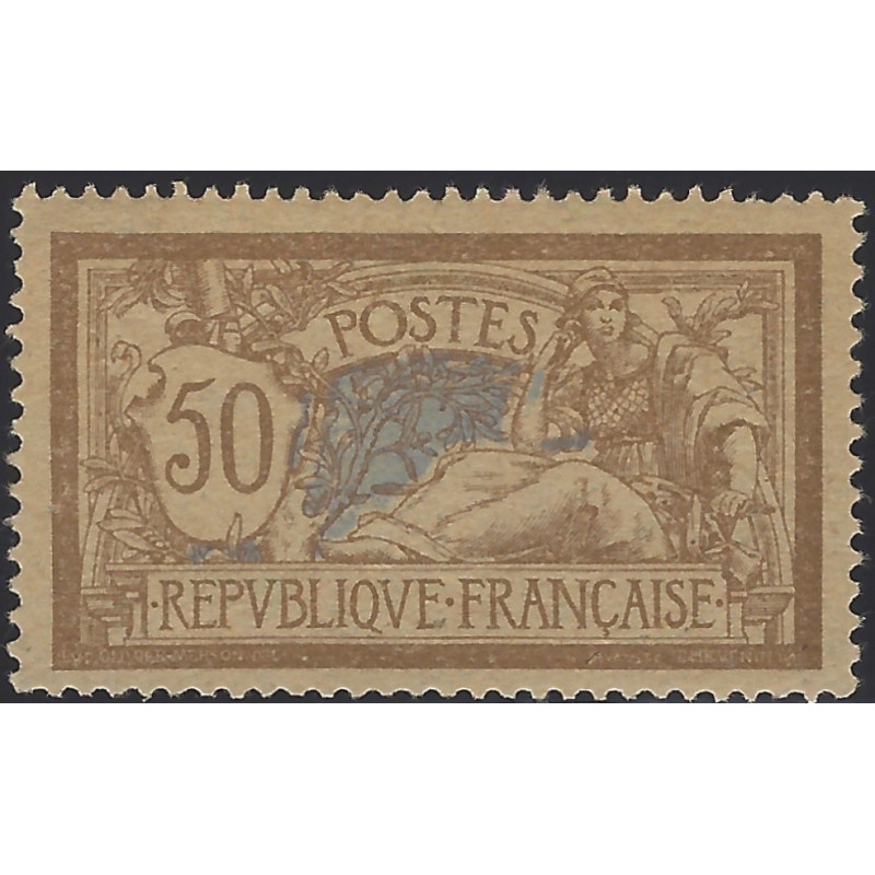 Merson timbre de France N°120d papier GC neuf*.