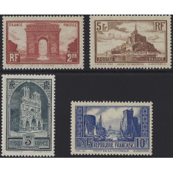 Monuments et sites timbres de France N°258-261 neufs**.