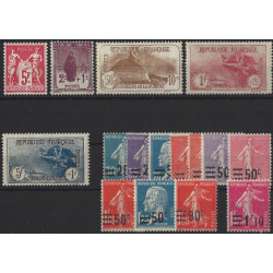 France année 1925-1926 complète timbres neufs**.