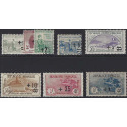 Orphelins de guerre timbres de France N°162-169 série neuf**.