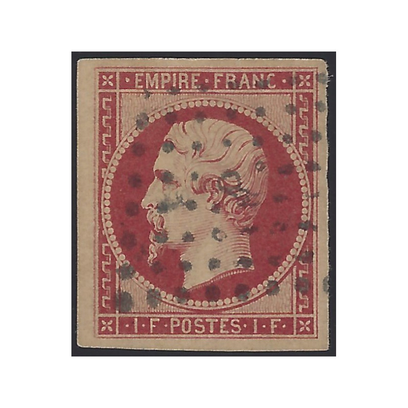 Empire non dentelé timbre de France N°18d réimpression.