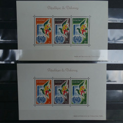 Collection timbres du monde neufs** et oblitérés.