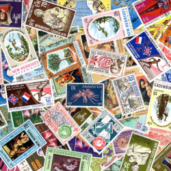 Nouvelles Hébrides et Vanuatu timbres de collection tous différents.