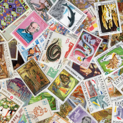 Roumanie timbres de collection grands formats.