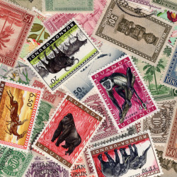 Rwanda timbres de collection tous différents.