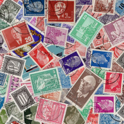 Allemagne de l'Est timbres de collection tous différents.