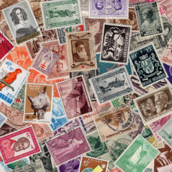 Belgique 100 timbres de collection surtaxés tous différents.