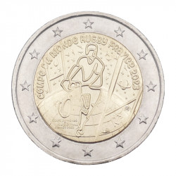 2 euros commémorative France 2023 - Coupe du monde de Rugby.