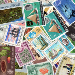 Pitcairn timbres de collection tous différents.