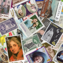 Sainte Hélène timbres de collection tous différents.