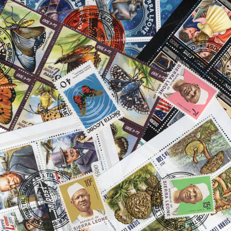 Sierra Leone timbres de collection tous différents.