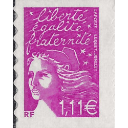 Timbre autoadhésif de France N°48B - Marianne du 14 juillet.