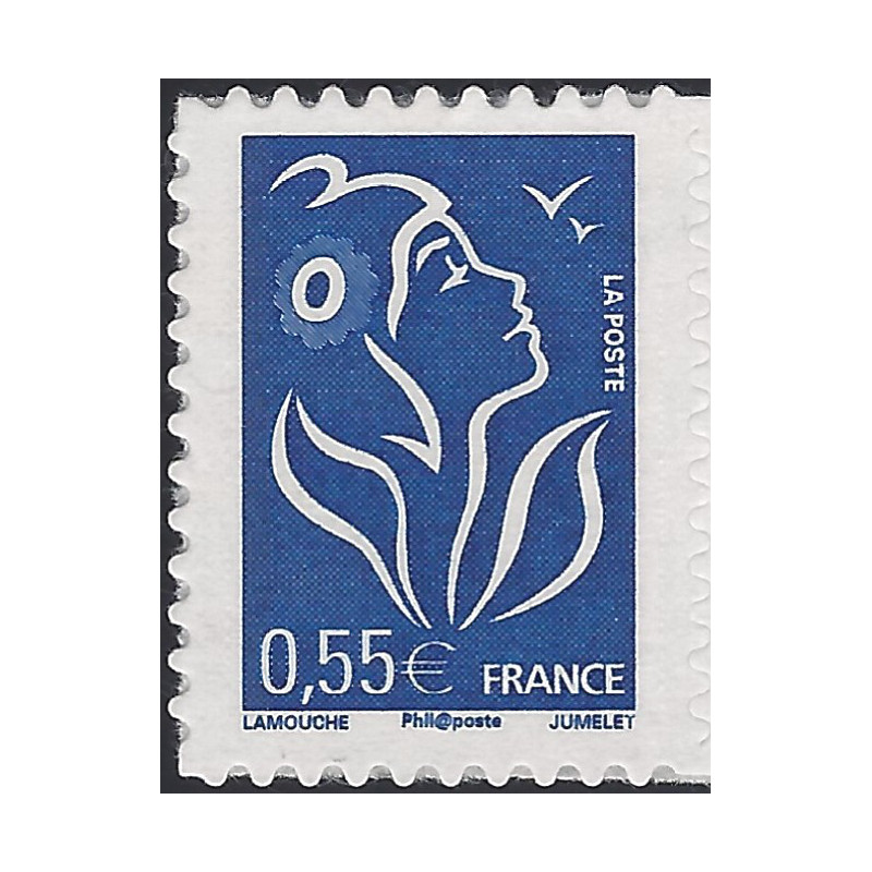 Timbre autoadhésif de France N°53D - Marianne de Lamouche.