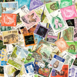 Sri Lanka timbres de collection tous différents.