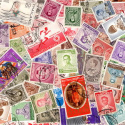 Thaïlande timbres de collection tous différents.