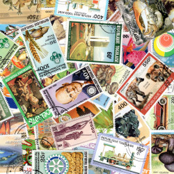 Togo timbres de collection tous différents.