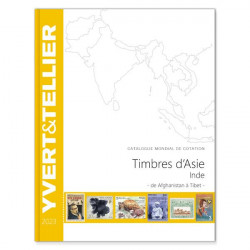 Catalogue Yvert de cotation timbres d'Asie - Inde. De Afghanistan à Tibet.