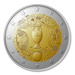 2 euros commémorative France - UEFA 2016.