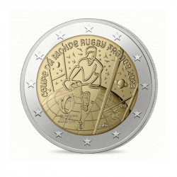 2 euros coincard BU France Coupe du monde de Rugby 2023.