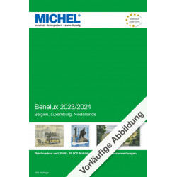 Catalogue de cotation Michel timbres de Benelux 2023-2024.