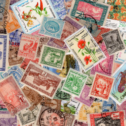 Tunisie timbres de collection tous différents.
