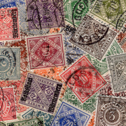 Wurtemberg timbres de collection tous différents.