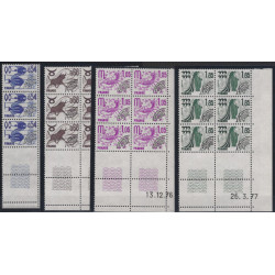 Signes du Zodiaque timbres préoblitérés N°146-149 en blocs de 6 coins datés neuf**.