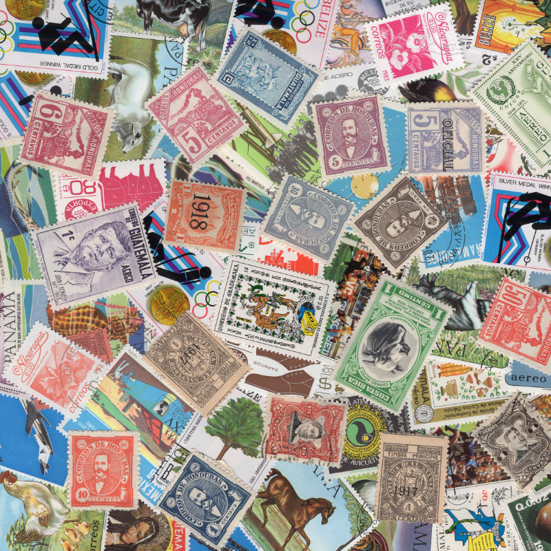 Amérique Centrale timbres de collection tous différents.