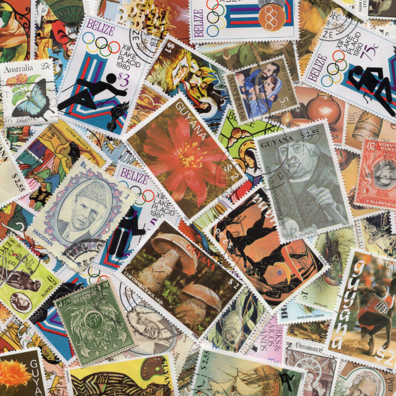Empire Britannique timbres de collection tous différents.