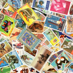 Tous pays 1000 timbres neufs grands formats tous différents.