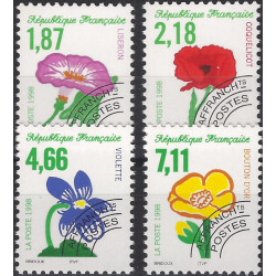 Flore sauvage timbres préoblitérés N°240-243 série neuf**.