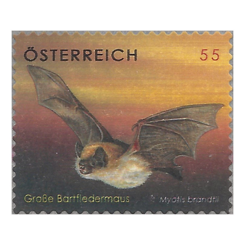 Chauve-souris timbre autoadhésif d'Autriche N°2478 neuf.