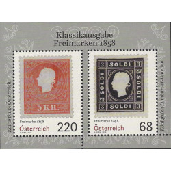 Feuillet de 2 timbres d'Autriche La Philatélie N°F3118 neuf**.