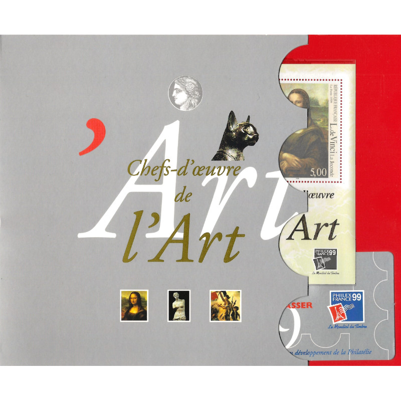 Bloc-feuillet de timbre N°23 Chefs-d'œuvre de l'art neuf**.