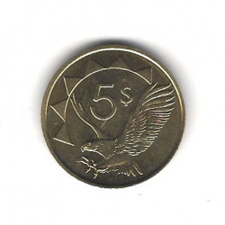 Namibie 5 monnaies de collection.