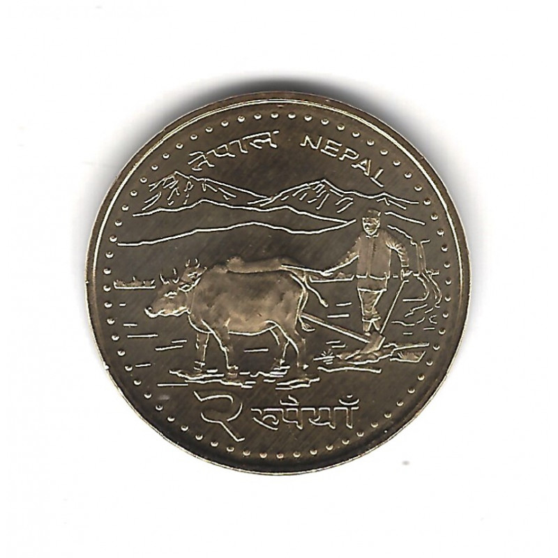 Népal 5 monnaies de collection.