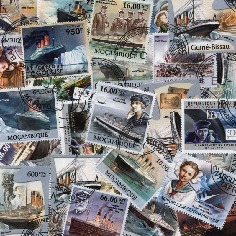 Titanic 25 timbres thématiques tous différents.