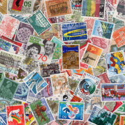 Suisse timbres de collection grands formats tous différents.